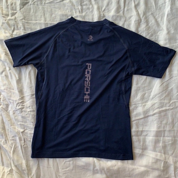 RARE Adidas Porsche Design Navy Blue Athletic Stretch Shirt P’8000 Medium - Picture 2 of 11